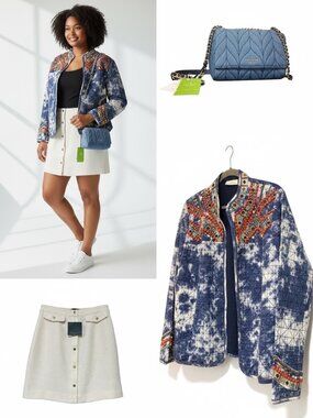 Spring Capsule | Chicos Jacket, Kate Spade Bag, Marc NY Skirt